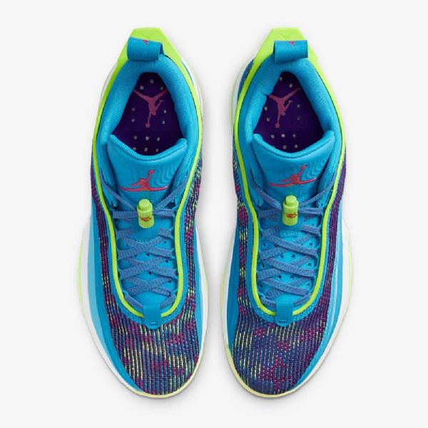Nike Air Jordan Xxxvi Low Toppe Luka Pf Basketball Sko Til Mænd Blå Lilla Lyserød Grøn