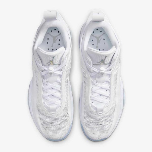 Nike Air Jordan Xxxvi Low Tops Basketball Sko Til Mænd Hvid Sølv