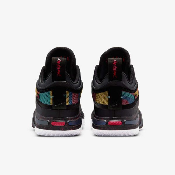 Nike Air Jordan Xxxvi Low Tops Basketball Sko Til Mænd Sort Flerfarvet