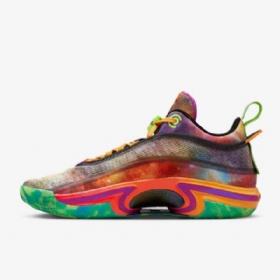 Nike Air Jordan Xxxvi Low Tops Pe Basketball Sko Til Mænd Sort Grøn