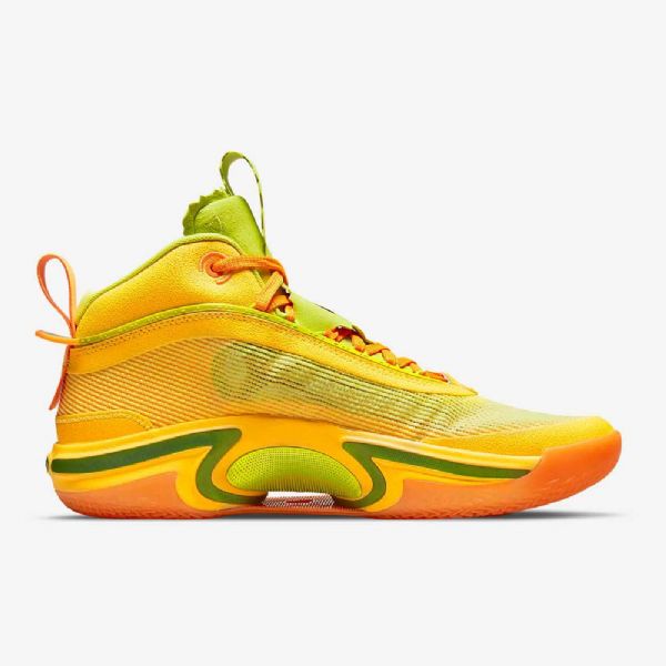 Nike Air Jordan Xxxvi Taco Jay Basketballsko Til Mænd Gul Grøn Sort