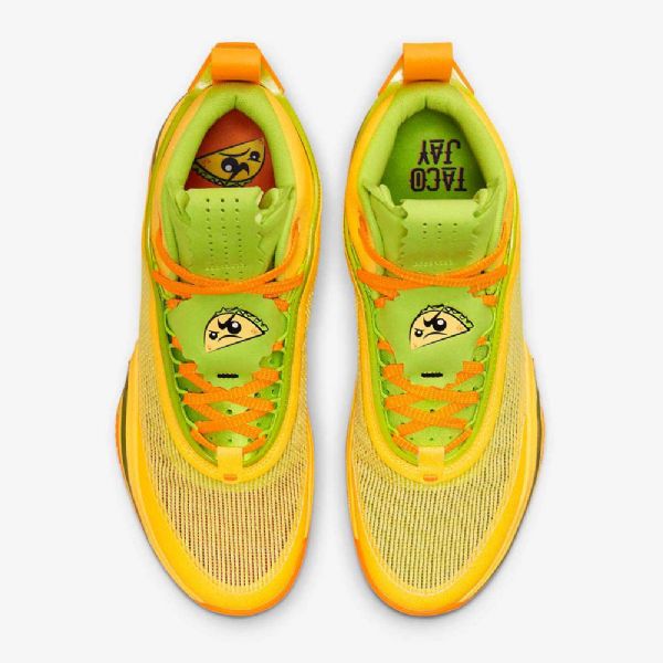 Nike Air Jordan Xxxvi Taco Jay Basketballsko Til Mænd Gul Grøn Sort