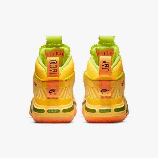 Nike Air Jordan Xxxvi Taco Jay Basketballsko Til Mænd Gul Grøn Sort
