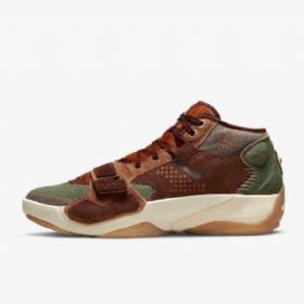 Nike Air Jordan Zion 2 Basketballsko Til Mænd Brun Grøn