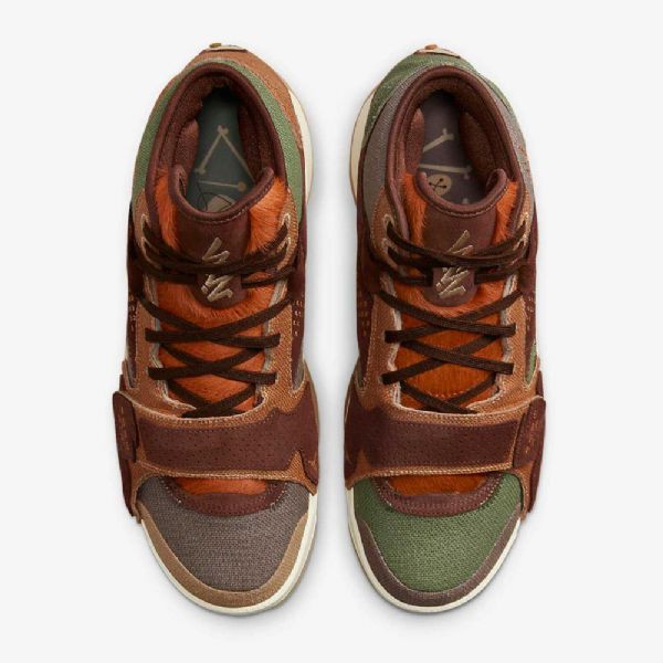 Nike Air Jordan Zion 2 Basketballsko Til Mænd Brun Grøn