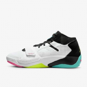 Nike Air Jordan Zion 2 Basketballsko Til Mænd Hvid Sort Turkis