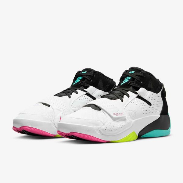 Nike Air Jordan Zion 2 Basketballsko Til Mænd Hvid Sort Turkis