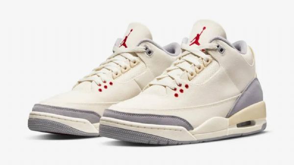 Nike Air Jordan 3 Canvas Muslin Sko Til Kvinder Khaki