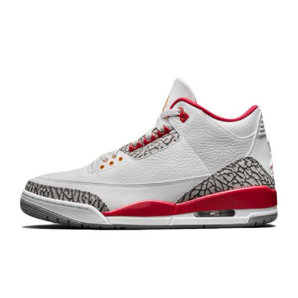 Nike Air Jordan 3 Cardinal Sko Til Damer Hvid Rød