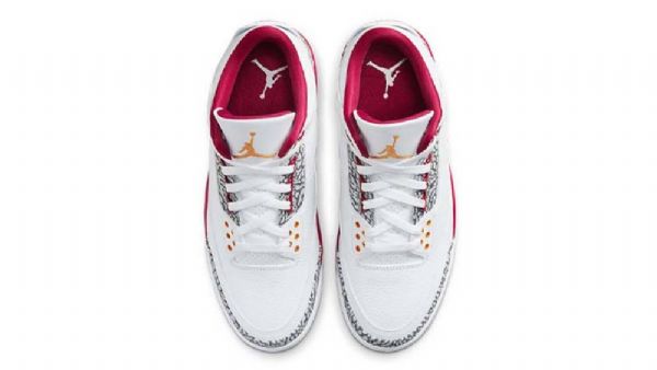 Nike Air Jordan 3 Cardinal Sko Til Damer Hvid Rød
