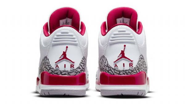 Nike Air Jordan 3 Cardinal Sko Til Damer Hvid Rød