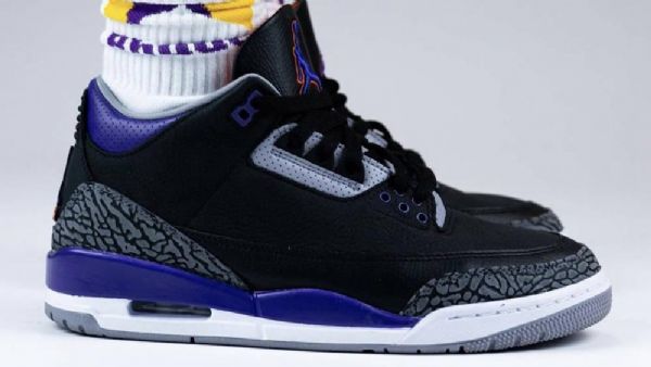 Nike Air Jordan 3 Court Sko Til Mænd Lilla
