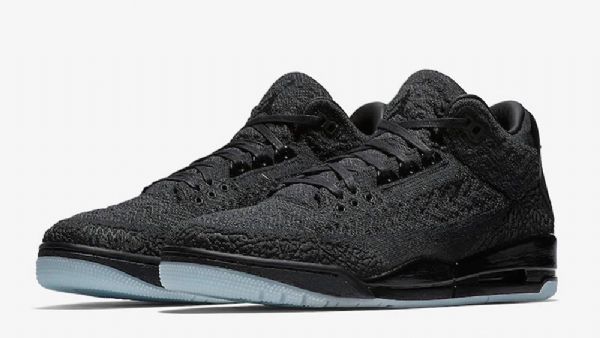 Nike Air Jordan 3 Flyknit Sko Til Mænd Sort