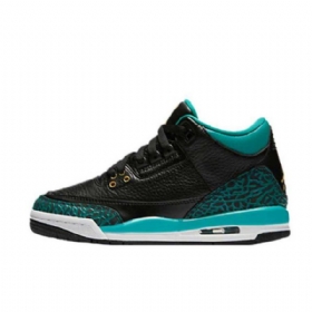 Nike Air Jordan 3 Gs Sko Til Mænd Sort Guld