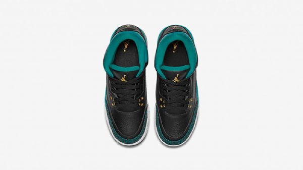 Nike Air Jordan 3 Gs Sko Til Mænd Sort Guld