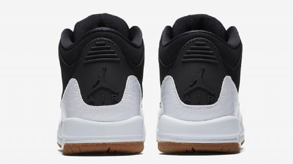 Nike Air Jordan 3 Gs Sko Til Mænd Sort Hvid