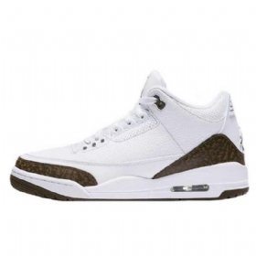 Nike Air Jordan 3 Mokka Sko Til Mænd Hvid