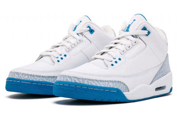 Nike Air Jordan 3 Retro Basketball Sko Til Damer Blå