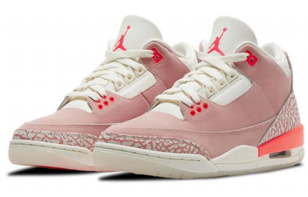 Nike Air Jordan 3 Retro Basketball Sko Til Damer Lyserød