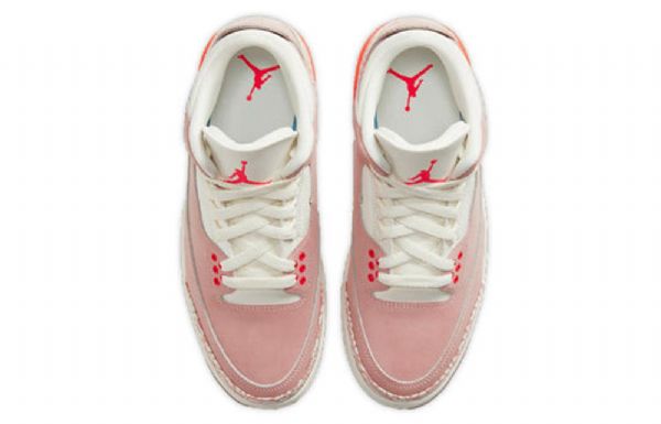 Nike Air Jordan 3 Retro Basketball Sko Til Damer Lyserød