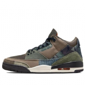 Nike Air Jordan 3 Retro Basketball Sko Til Mænd Army Grøn