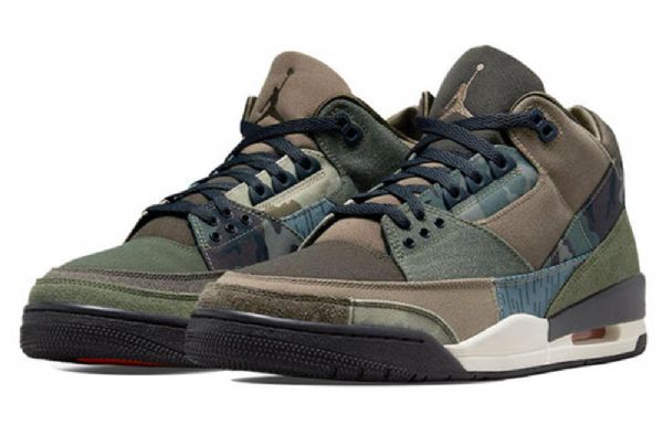 Nike Air Jordan 3 Retro Basketball Sko Til Mænd Army Grøn