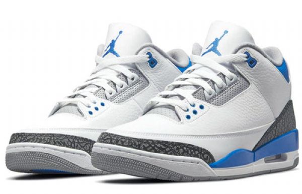 Nike Air Jordan 3 Retro Basketball Sko Til Mænd Blå