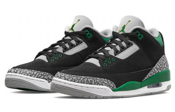 Nike Air Jordan 3 Retro Basketball Sko Til Mænd Grøn