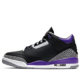Nike Air Jordan 3 Retro Basketball Sko Til Mænd Lilla