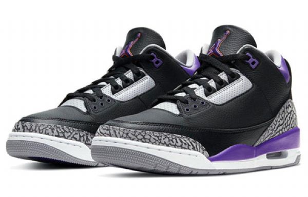 Nike Air Jordan 3 Retro Basketball Sko Til Mænd Lilla