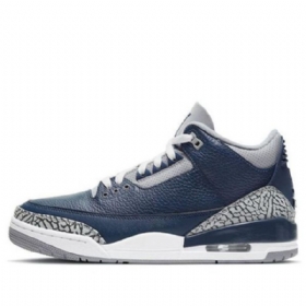 Nike Air Jordan 3 Retro Basketball Sko Til Mænd Marineblå