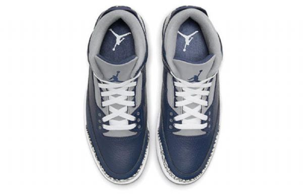 Nike Air Jordan 3 Retro Basketball Sko Til Mænd Marineblå