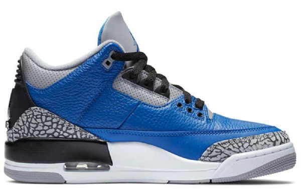 Nike Air Jordan 3 Retro Basketball Sko Til Mænd Sort Blå