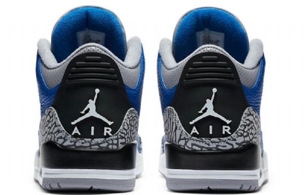 Nike Air Jordan 3 Retro Basketball Sko Til Mænd Sort Blå