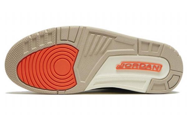 Nike Air Jordan 3 Retro Basketball Sko Til Mænd Sort Khaki