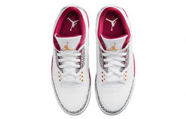 Nike Air Jordan 3 Retro Cardinal Basketball Sko Til Mænd Hvid Rød