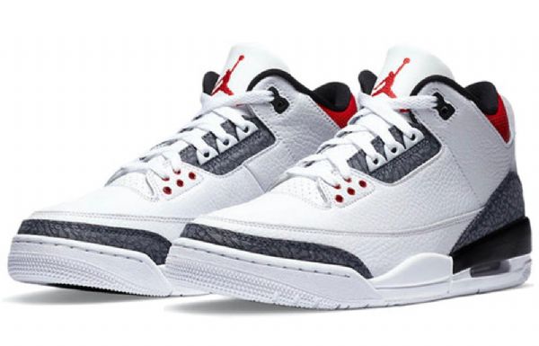 Nike Air Jordan 3 Retro Denim Se Basketball Sko Til Mænd Rød