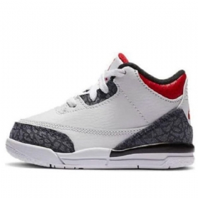 Nike Air Jordan 3 Retro Denim Se Td Sko Til Børn Rød