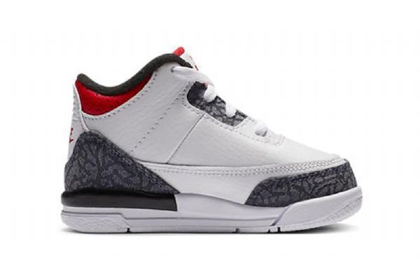 Nike Air Jordan 3 Retro Denim Se Td Sko Til Børn Rød