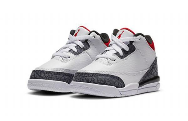 Nike Air Jordan 3 Retro Denim Se Td Sko Til Børn Rød