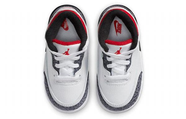 Nike Air Jordan 3 Retro Denim Se Td Sko Til Børn Rød