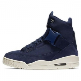 Nike Air Jordan 3 Retro Explorer Xx Basketball Sko Til Damer Marineblå