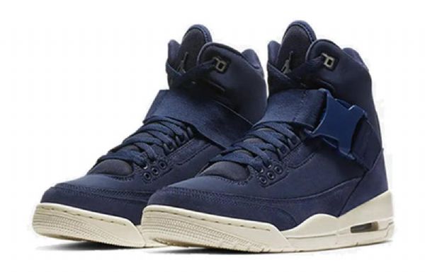 Nike Air Jordan 3 Retro Explorer Xx Basketball Sko Til Damer Marineblå