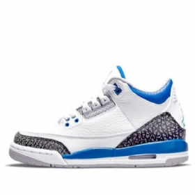 Nike Air Jordan 3 Retro Gs Basketball Sko Til Mænd Blå