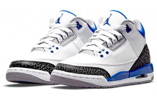 Nike Air Jordan 3 Retro Gs Basketball Sko Til Mænd Blå