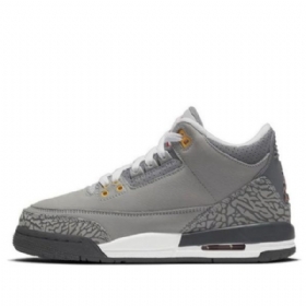 Nike Air Jordan 3 Retro Gs Basketball Sko Til Mænd Grå