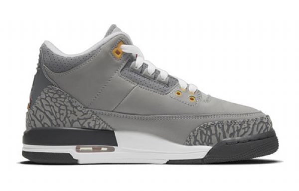 Nike Air Jordan 3 Retro Gs Basketball Sko Til Mænd Grå