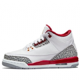 Nike Air Jordan 3 Retro Gs Basketball Sko Til Mænd Hvid Rød