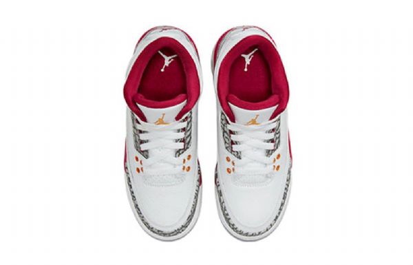 Nike Air Jordan 3 Retro Gs Basketball Sko Til Mænd Hvid Rød