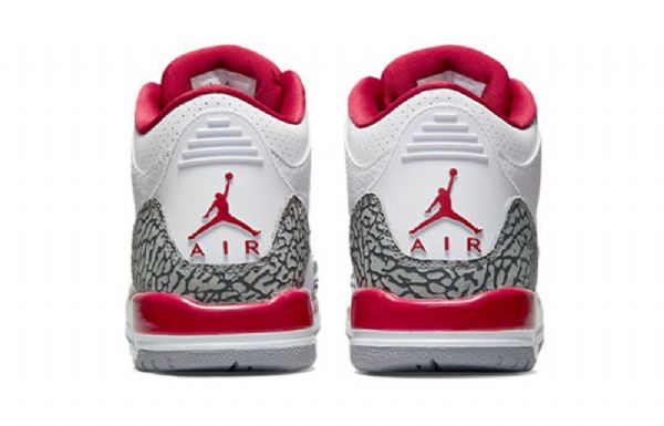 Nike Air Jordan 3 Retro Gs Basketball Sko Til Mænd Hvid Rød
